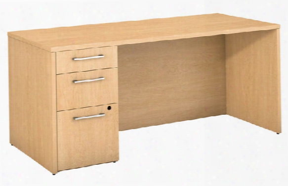66"w X 30"d Office Desk With 3 Drawer Pedestal By Bush