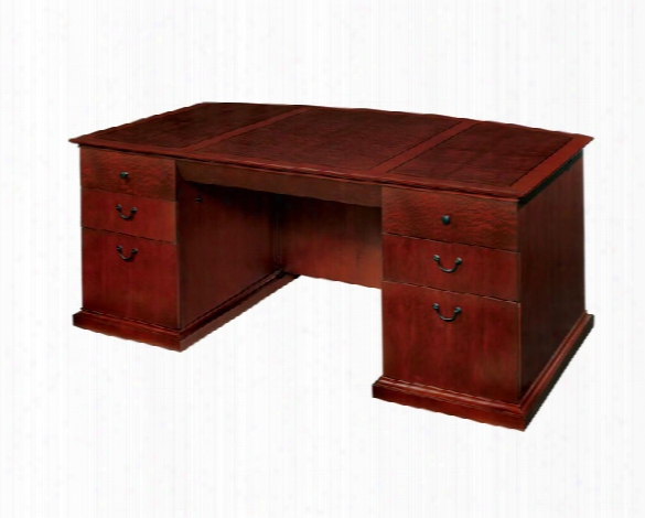 72" Bow Front Executive Desk By Dmi Office Furniture