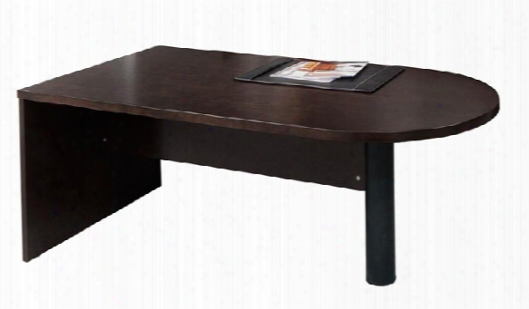 72" Wood Veneer Peninsula Desk By Mayline Office Furniture