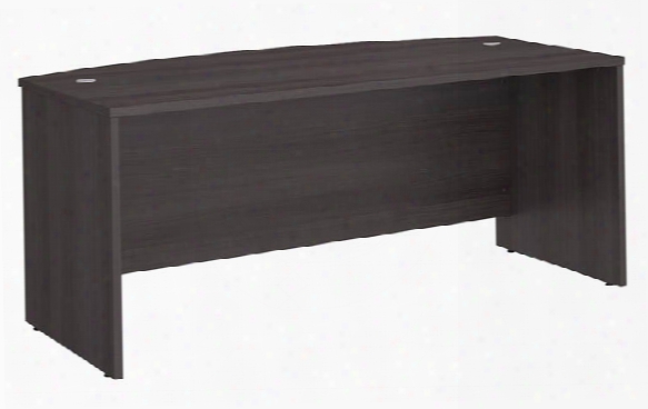 72"w X 36"d Bow Front Desk By Bush