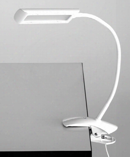 Clamp-on Led Task Light With Flexible Arm & 3-step Dimmer By Safco Office Furniture