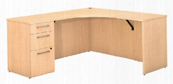 Corner Desk With 3 Drawer Pedestal By Bush