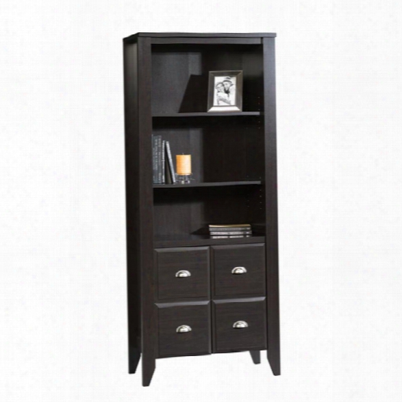 Jamocha Bookcase With Doors By Sauder