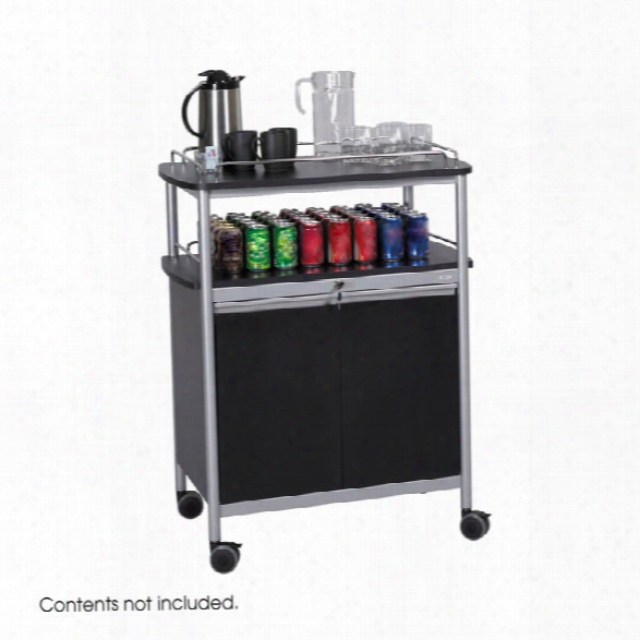 Mobile Beverage Cart By Safco Office Furniture