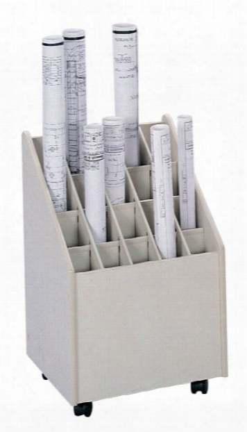 Mobile Roll File, 20 Compartment By Safco Office Furniture