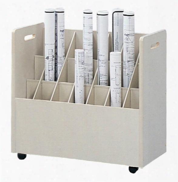 Mobile Roll File, 21 Compartment By Safco Office Furniture