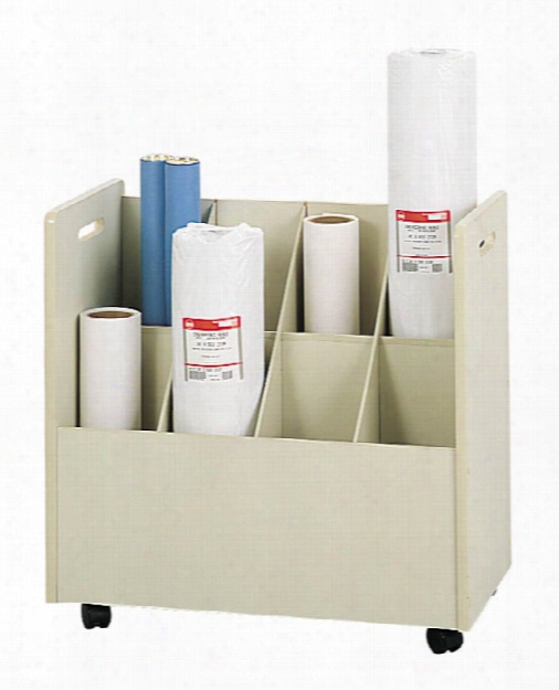 Mobile Roll File, 8 Compartment By Safco Office Furniture
