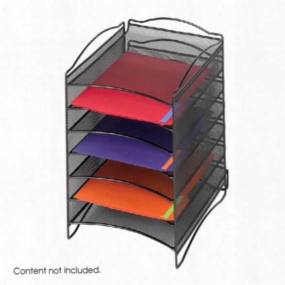 Onyx™ 6 Compartment Mesh Literature Organizer By Safco Office Furniture