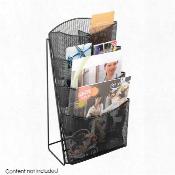 Onyx™ Mesh 4 Pocket Magazine Rack By Safco Office Furniture