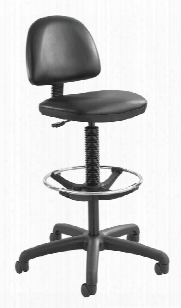 Precision Vinyl Extended-height Chair With Footring By Safco Office Furniture