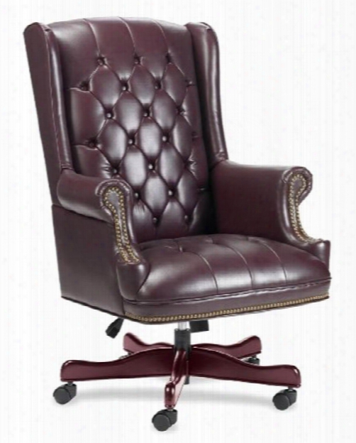 Queen Anne Style Executive Swivel Chair By Solution Seating