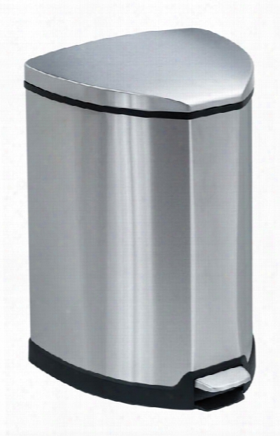Stainless Step-on 4 Gallon Receptacle By Safco Office Furniture