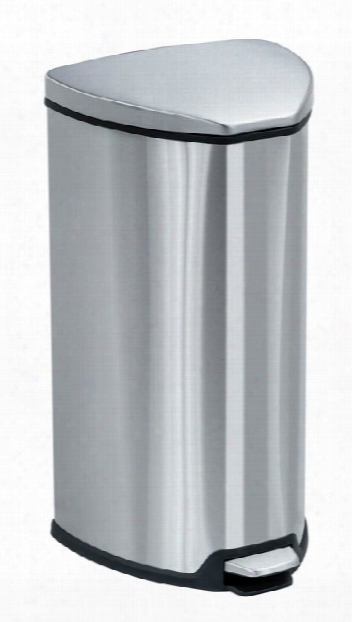 Stainless Step-on 7 Gallon Receptacle By Safco Office Furniture