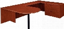 Bullet Lateral File Executive U Shaped Desk by DMI Office Furniture