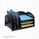 Combination Rack 3 Upright and 3 Horizontal by Safco Office Furniture