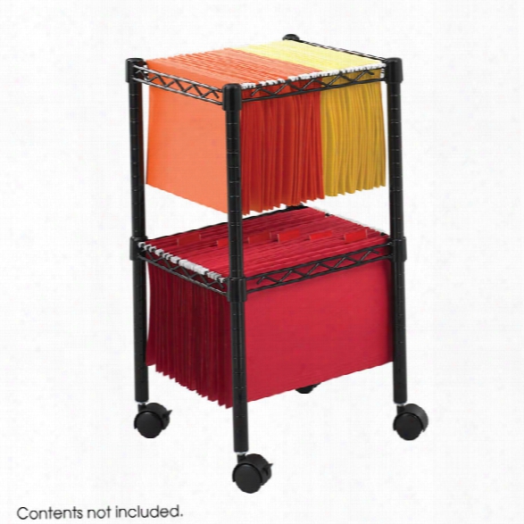 Two-tier Compact File Cart By Safco Office Furniture