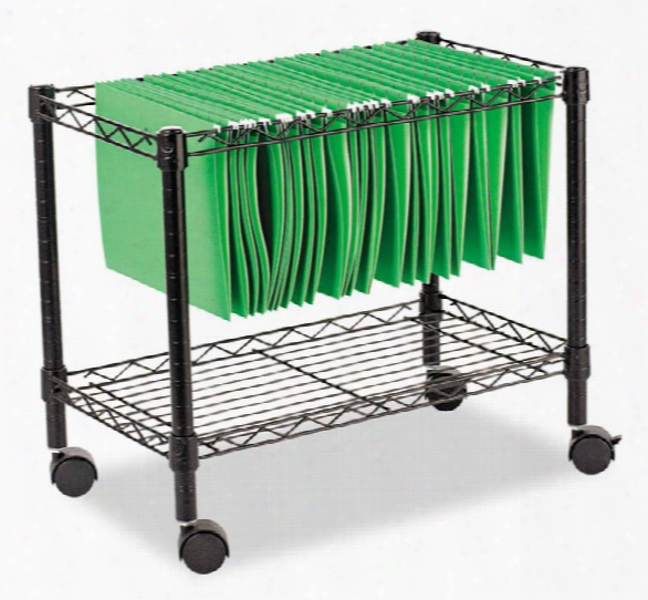 24"w X 14"d X 21"h Single-tier Rolling File Cart By Alera