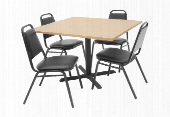 42" Square Table With 4 Chairs By Regency Furniture