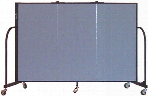 4ft High Three Panel Portable Room Divider By Screenflex