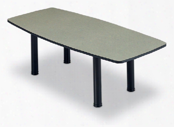 6' Boat Shape Conference Table With Designer Base By Abco