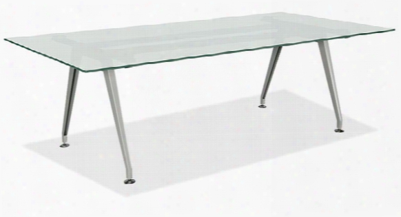 6' Frosted Glass Conference Table By Office Source