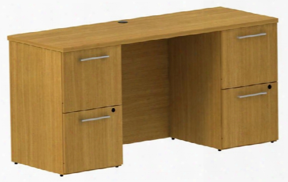 60" Double Pedestal Credenza By Bush