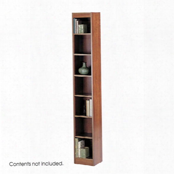 7-shelf Veneer Baby Bookcase, 12"w By Safco Office Furniture