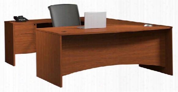 Bow Front U Shaped Desk By Mayline Office Furniture