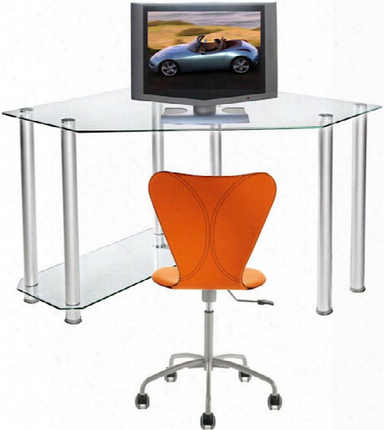 Corner Glass Computer Desk By Rta Products