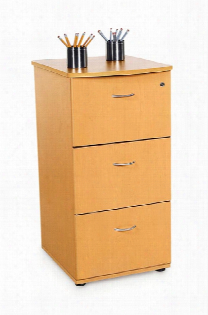 Milano 3 Drawer File Cabinet By Ofm