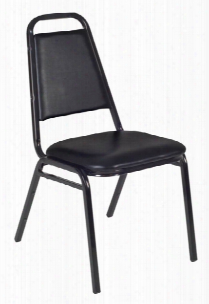 Restaurant Stack Chair (8 Pack)- Black By Regency Furniture