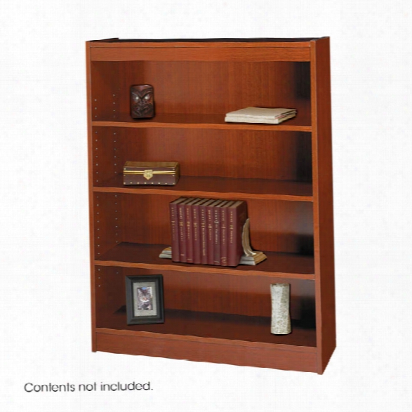 Square-edge Veneer Bookcase - 4 Shelf By Safco Office Furniture