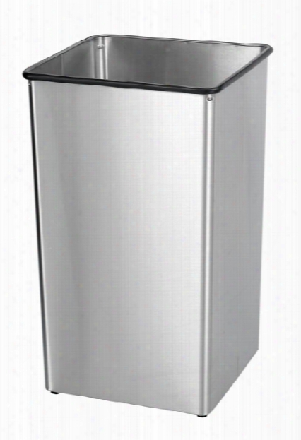 Stainless Steel 36-gallon Receptacle Base By Safco Office Furniture