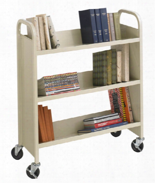 Steel Single-sided Book Cart By Safco Office Furniture