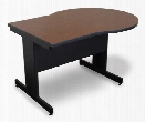 Marvel Vizion Keyhole Laminate Top Side Table with Modesty Panel - (Cherry Laminate) by Marvel