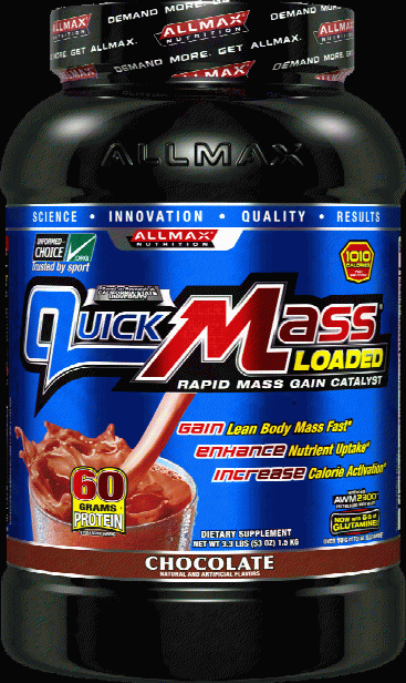 Allmax Nutrition Quickmass Loaded - 3.3lbs Chocolate