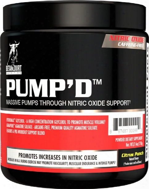 Betancourt Nutrition Pump'd - 210g Citrus Punch