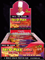 Chef Jay's Tri-o-plex Duo Bars - Box Of 12 Peanut Butter