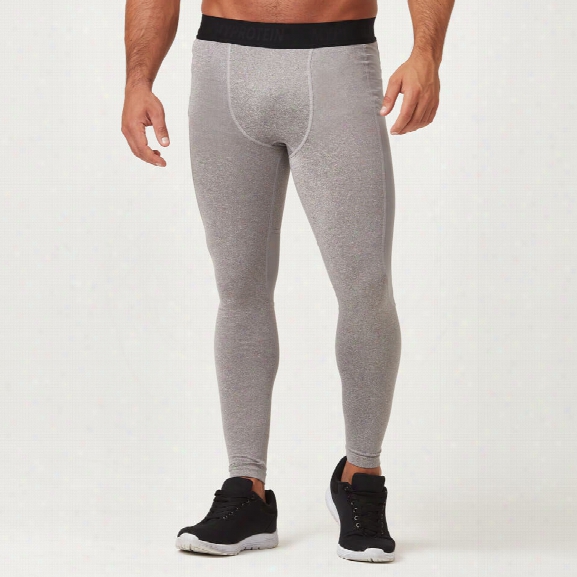 Compression Tights - Grey Marl - S