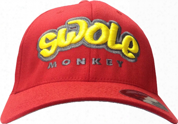 Cutler Athletics Swole Monkey Flexfit Hat - L/xl Red