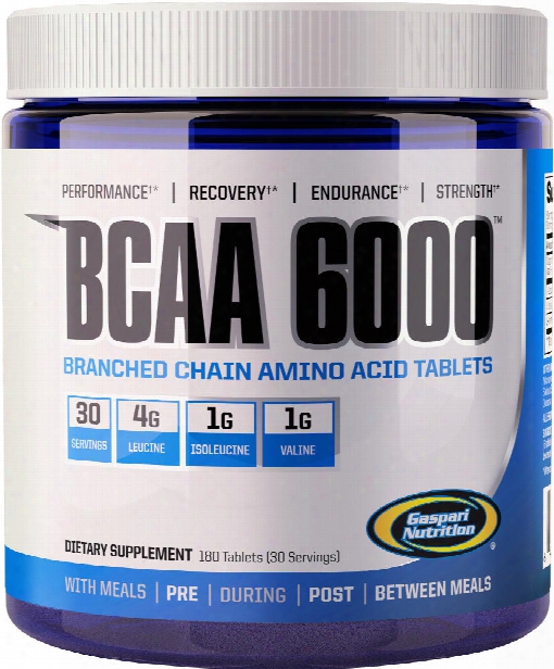 Gaspari Nutrition Bcaa 6000 - 180 Tablets