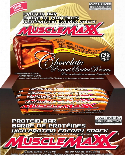 Musclemaxx Musclemaxx Bars - Box Of 12 Chocolate Peanut Butter Dream