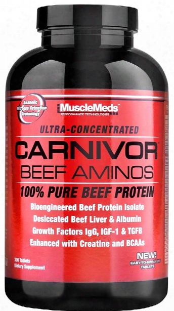 Musclemeds Carnivor Beef Aminos - 300 Tablets