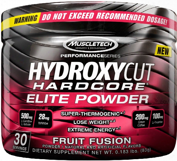 Muscletech Hydroxycut Hardcore Elite Powder - 30 Servings Fruit Fusion