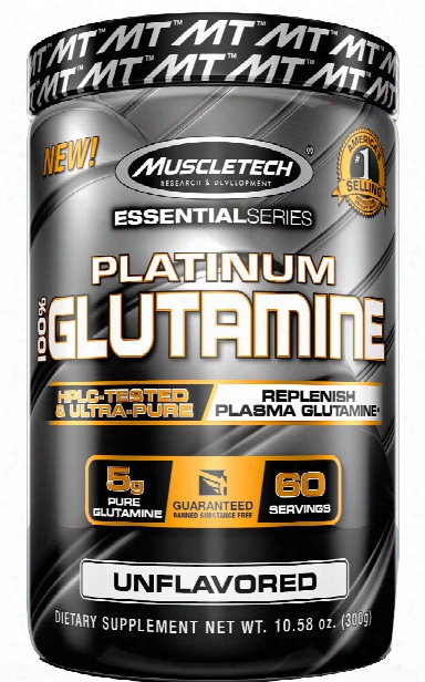 Muscletech Platinum 100% Glutamine - 300g Unflavored