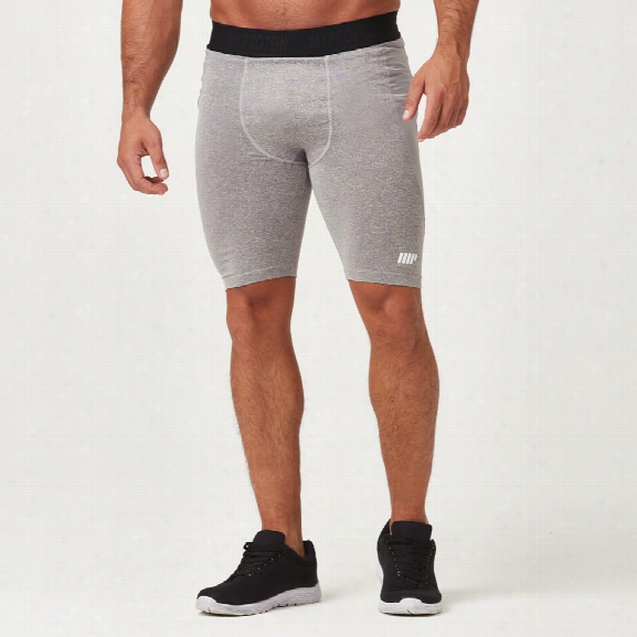 Myprotein Charge Compression Shorts - Grey Marl - S