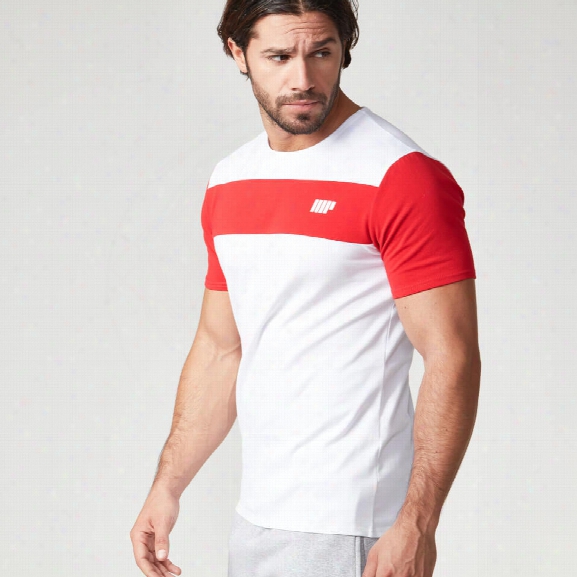 Myprotein Men's Core Stripe T-shirt - Red, Xxl