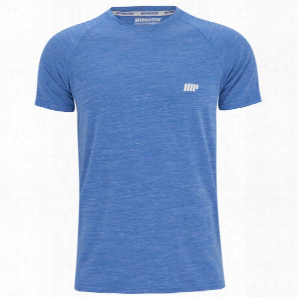 Myprotein Men's Performance Short Sleeve Top - Blue Marl, Xxl