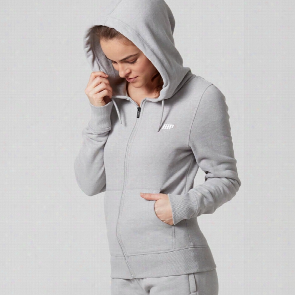 Myprotein Women's Tru-fit Full Zip Hoodie - Grey Marl - Xs