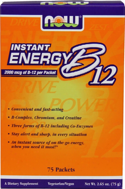Now Foods B-12 Instant Energy - 75 Packets